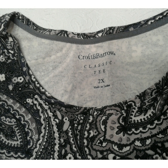 Croft & Barrow top blouse plus size 2X - Picture 6 of 8